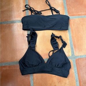 Black Bikini Top Set